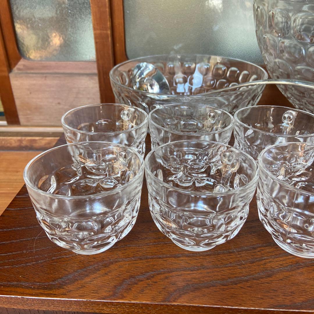 ガラス大鉢カップセット