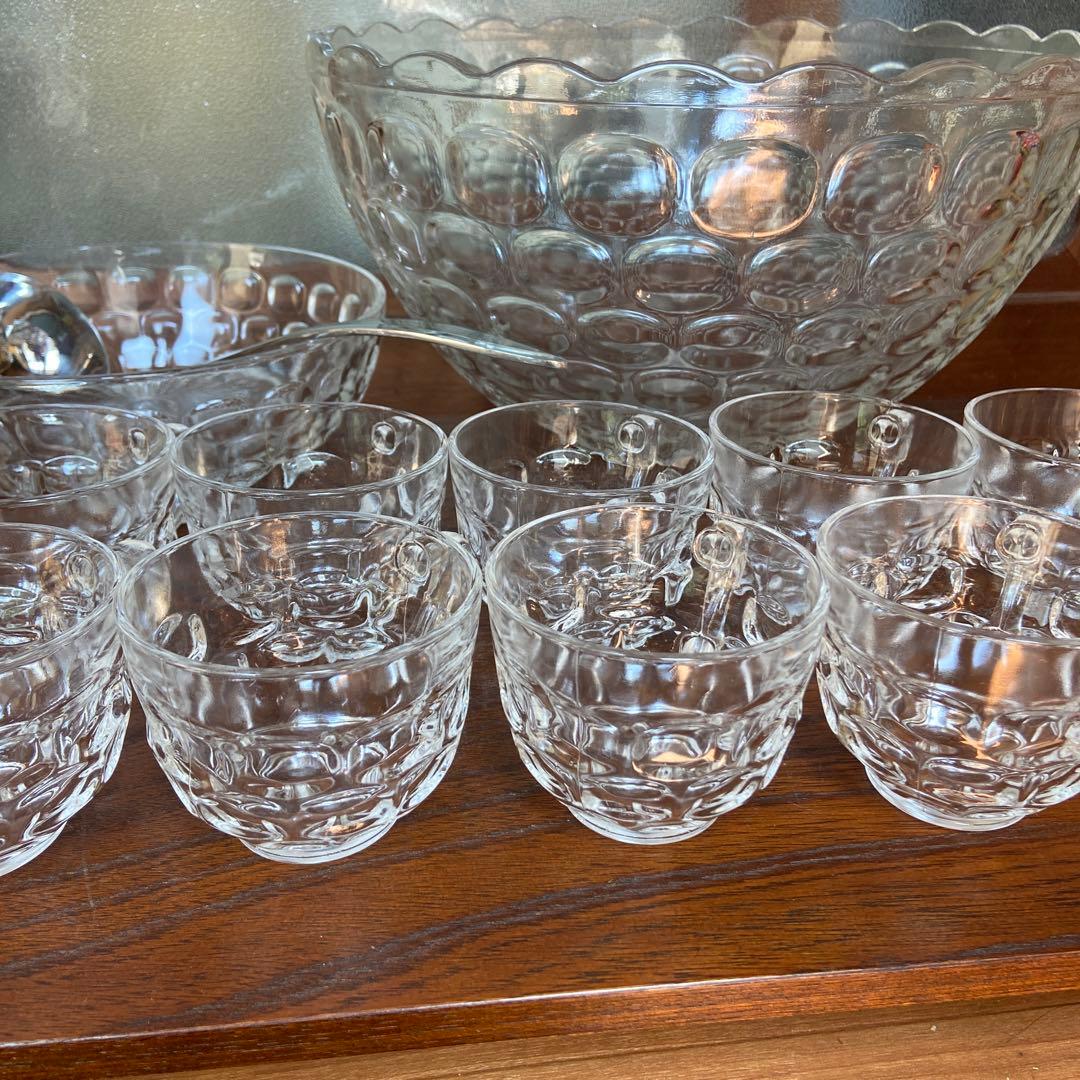 ガラス大鉢カップセット