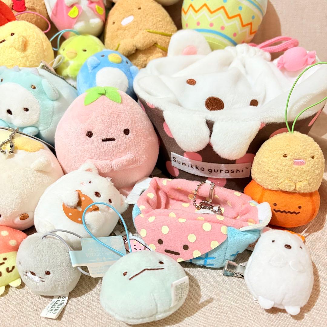 すみっコぐらし　ぬいぐるみ　キーホルダー　ストラップ　ポーチ　まとめ売り