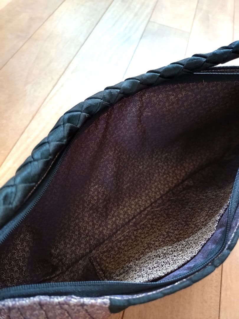 竹田安嵯代　変形　デザイナーズハンドバッグ　和装　帯リメイク　パーティー　式に