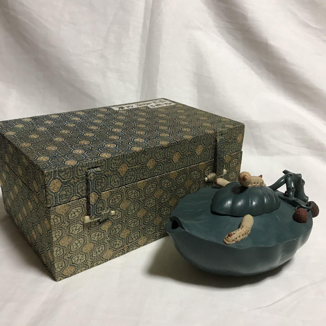 宜興：桑葉形緑泥急須