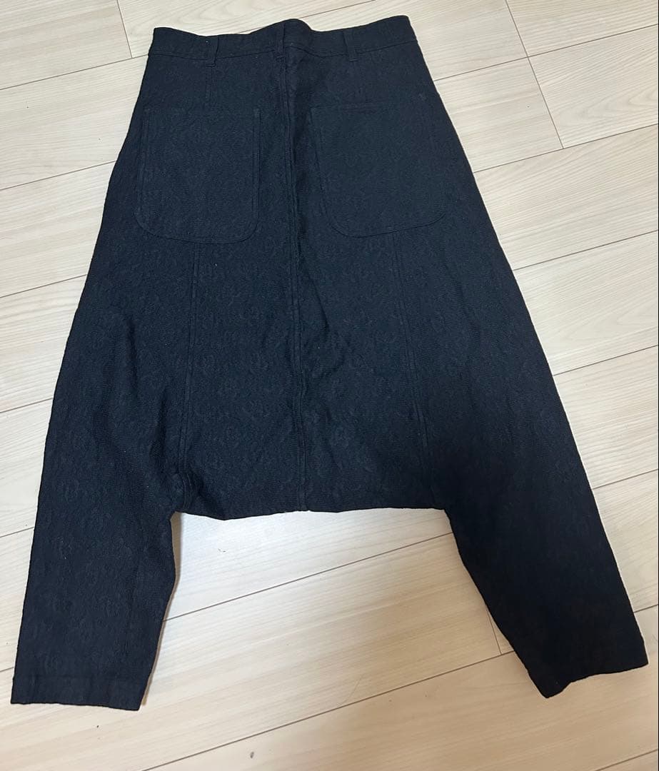 COMME des GARÇONS サルエルパンツ レース花柄 カーキ2点セット