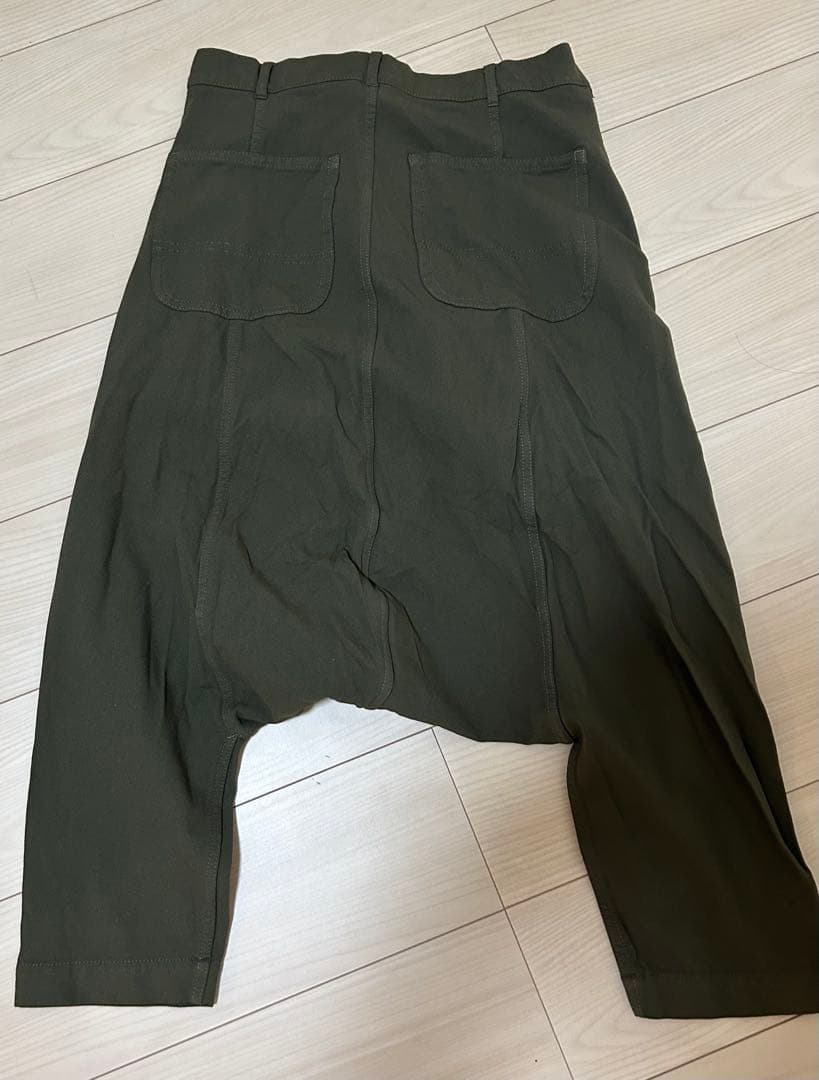 COMME des GARÇONS サルエルパンツ レース花柄 カーキ2点セット