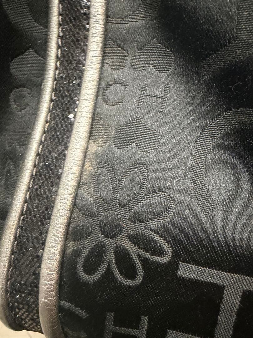 希少 COACHコーチ バンダナグリッターコンバーチブルサッチュル ハンドバッグ