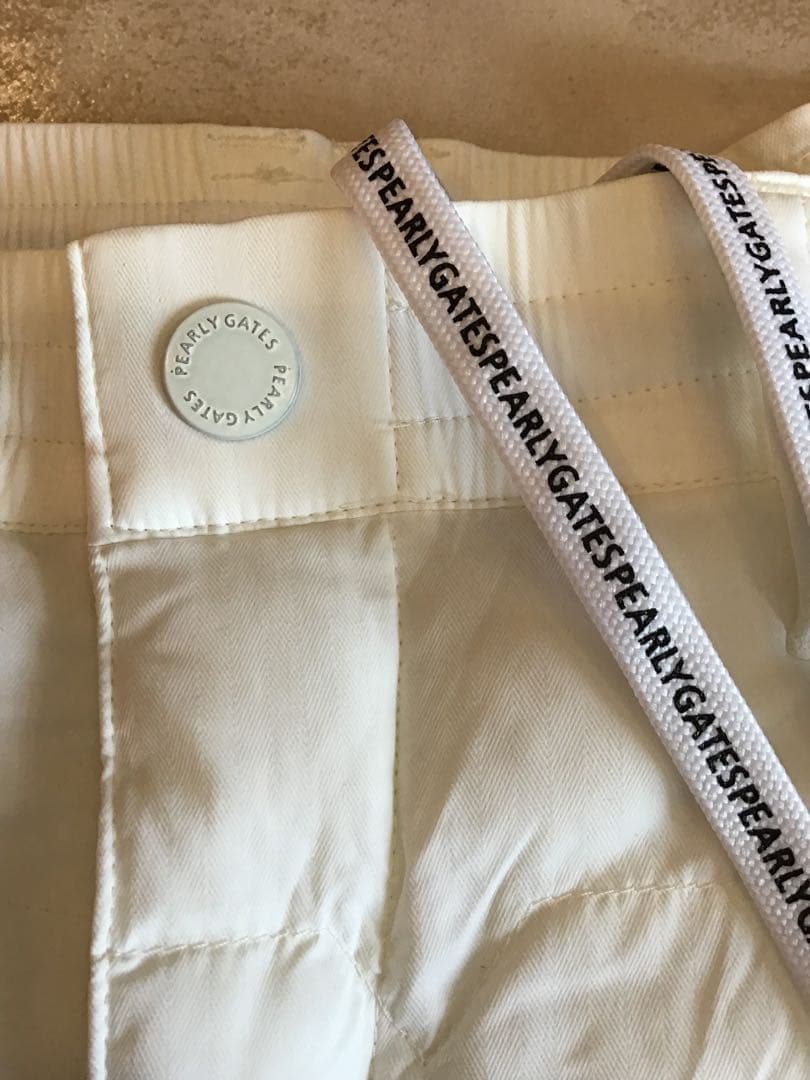 【美品】PEARLY GATES キルティングパンツ ホワイト 1