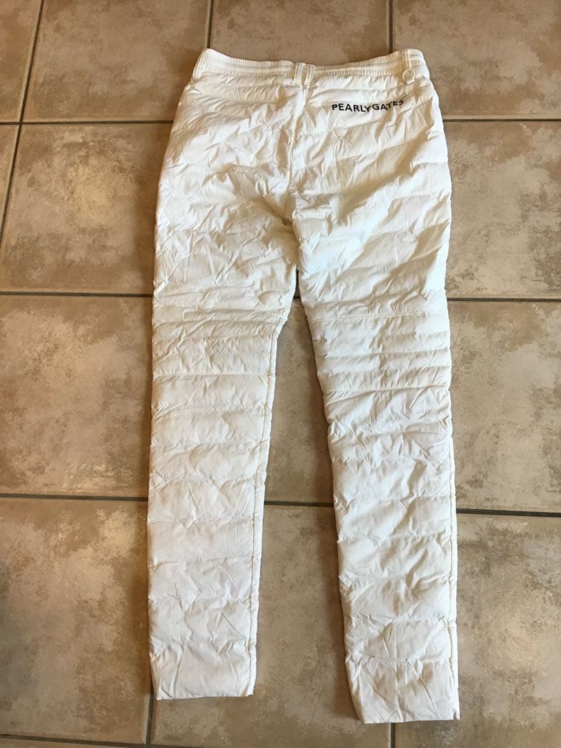 【美品】PEARLY GATES キルティングパンツ ホワイト 1