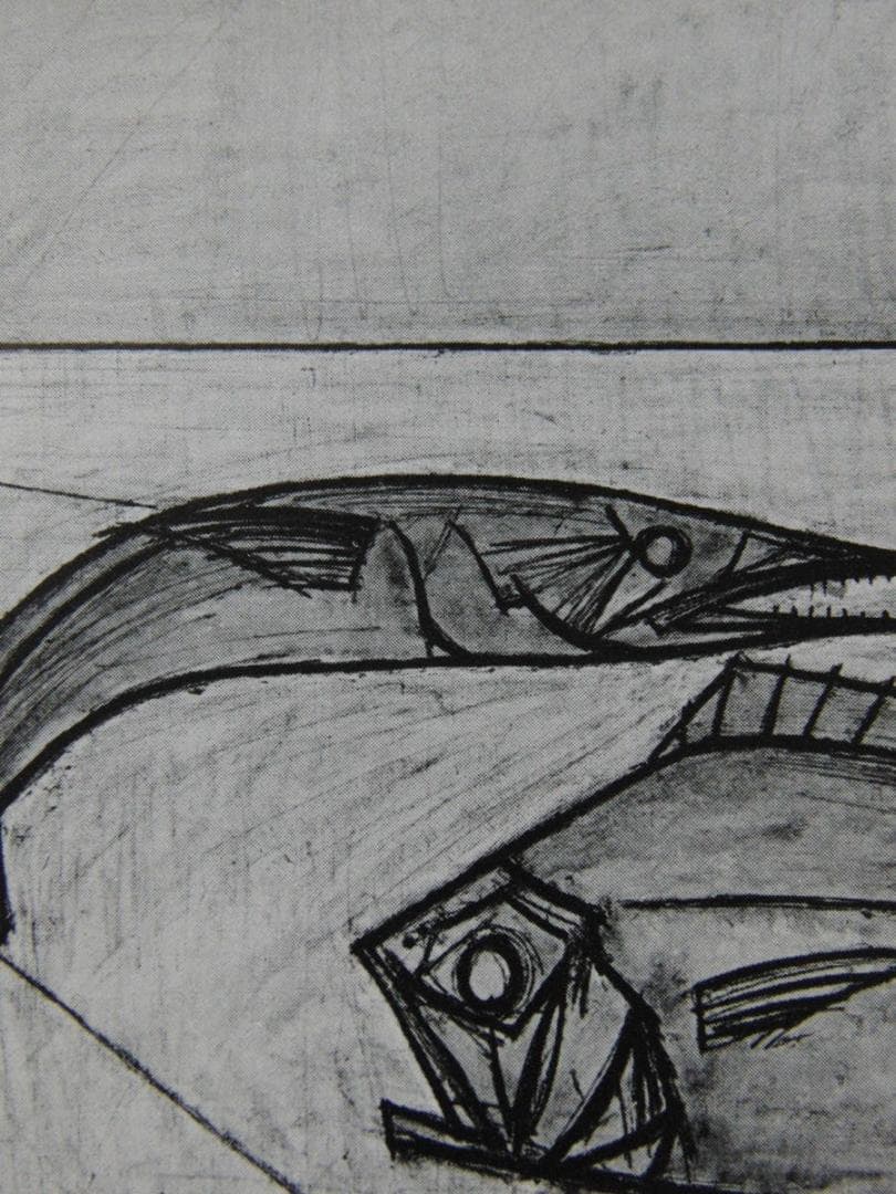 ベルナール・ビュッフェ【Nature morte aux poissons】