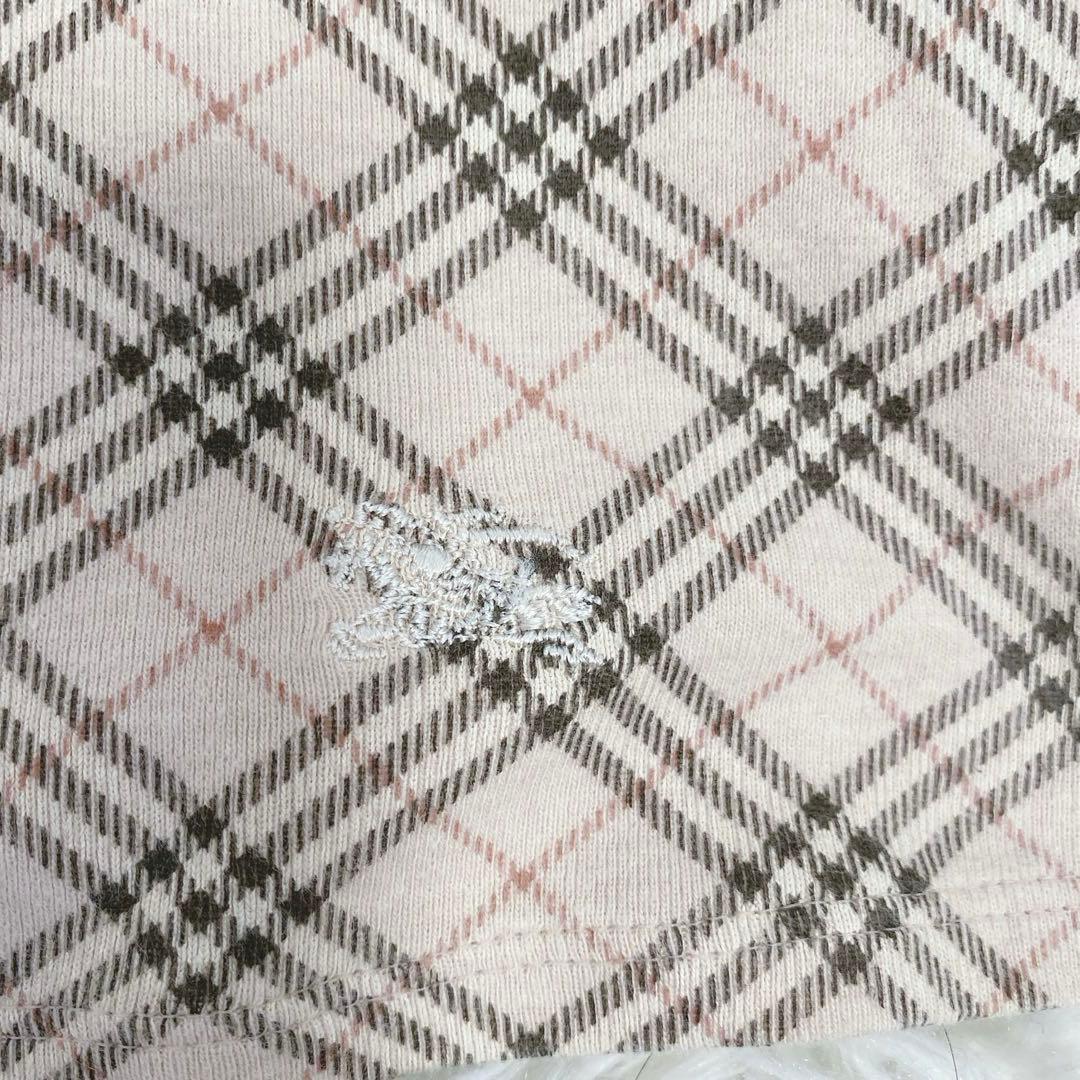 バーバリー ホルターネックリボン ノバチェック タンクトップ ピンク 希少カラー