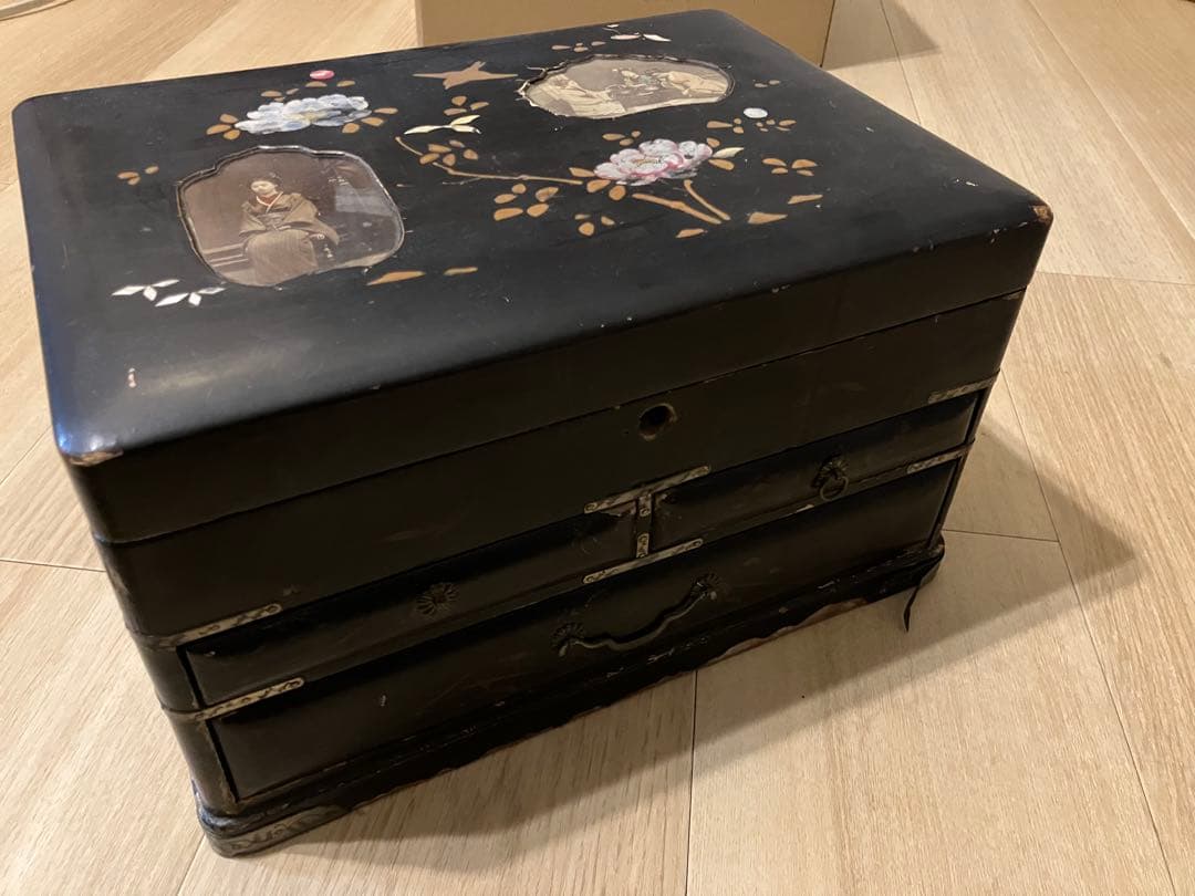 アンティーク オリエンタル 小物入れ