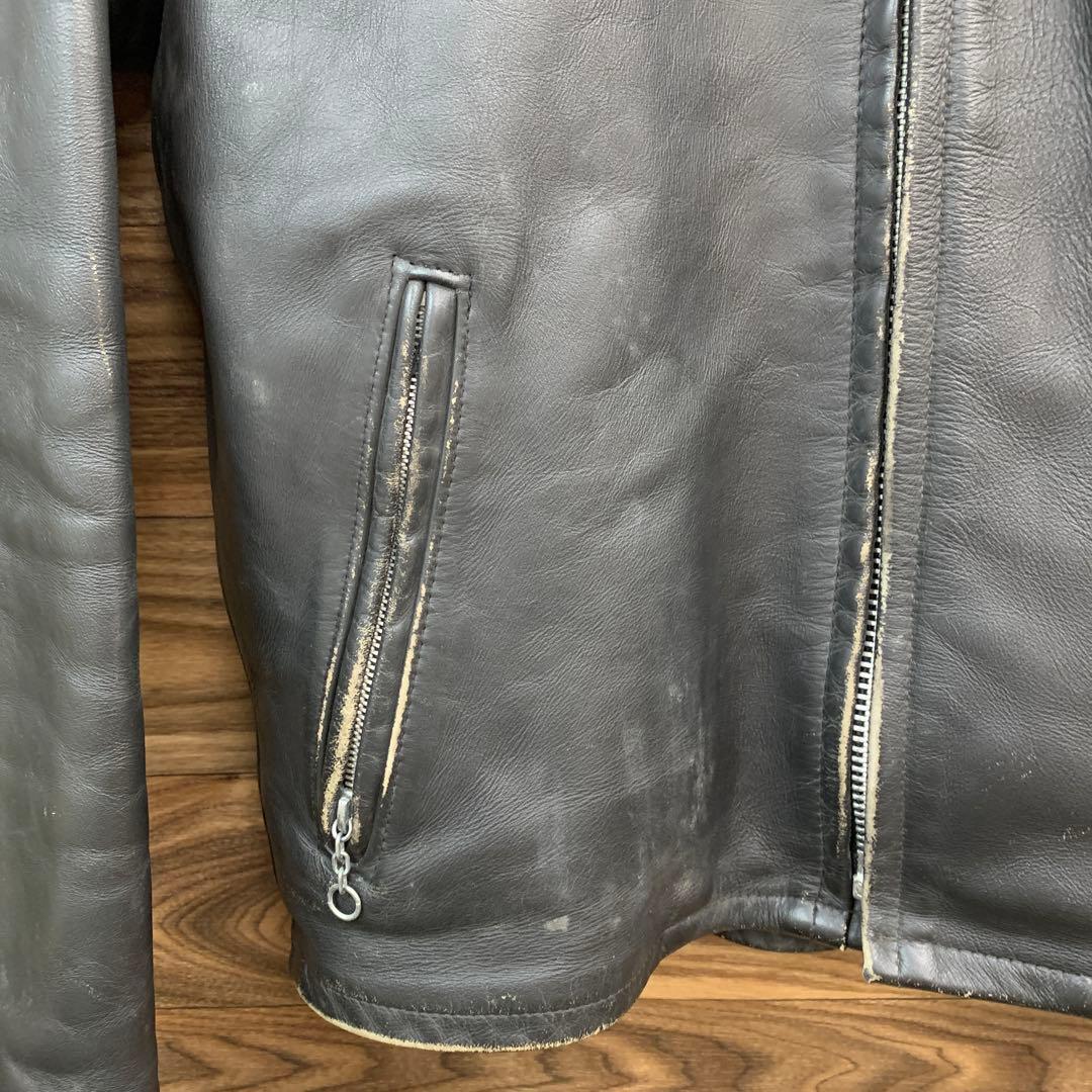 中古 Schott 641 シングルライダース