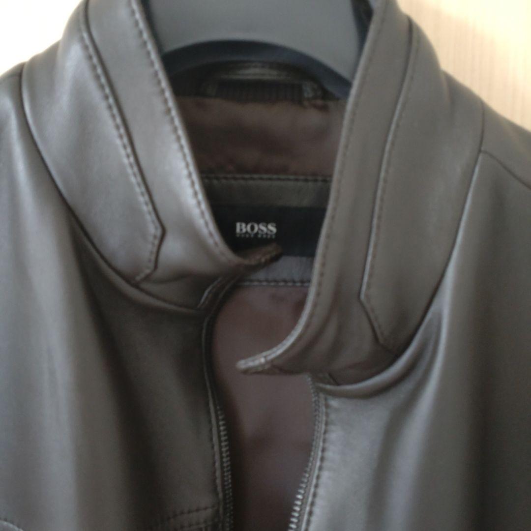 ヒューゴボスのレザーシングルライダースジャケット(中谷さん専用)