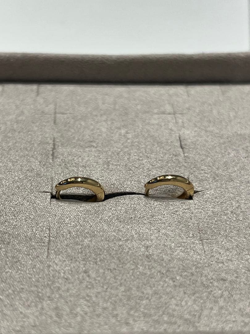 ete K18YG フープ ピアス