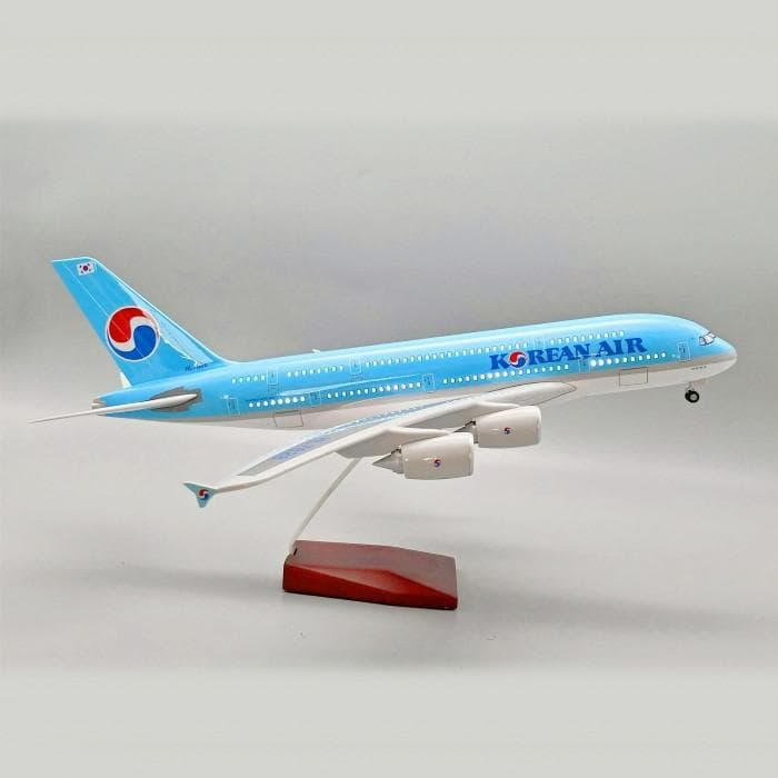 アウトレット 模型飛行機 コリアンエアー A380 LED 航空機 大韓航空