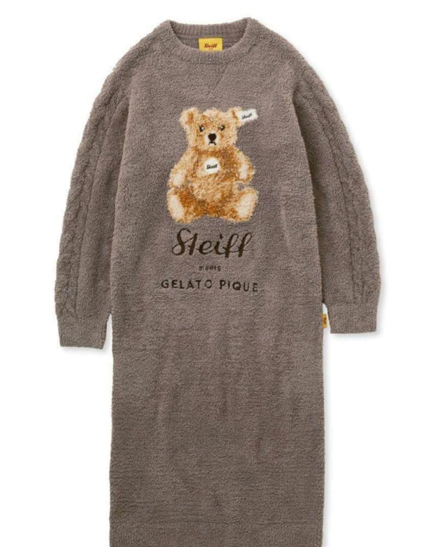 【新品タグ付・ラッピング済】ジェラピケ×シュタイフ　初期コラボ　ワンピース