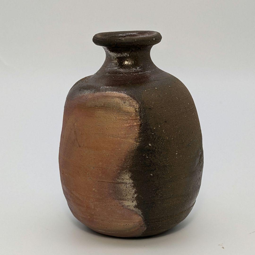 人間国宝 藤原雄 備前焼 虹彩徳利 共箱共布栞 酒器 とっくり 虹備前 食器