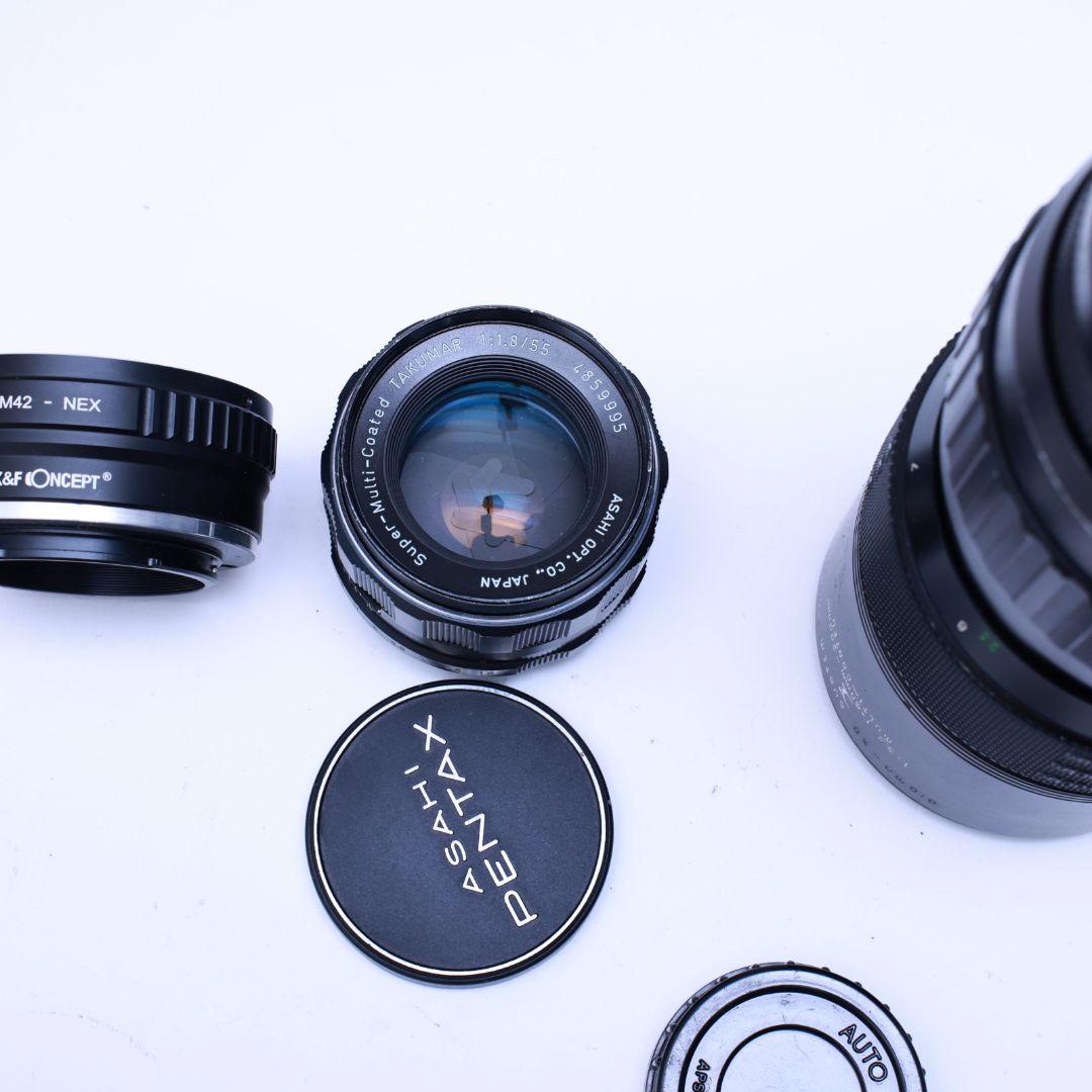 M42レンズ2本　SONY　αEマウントアダプター付き