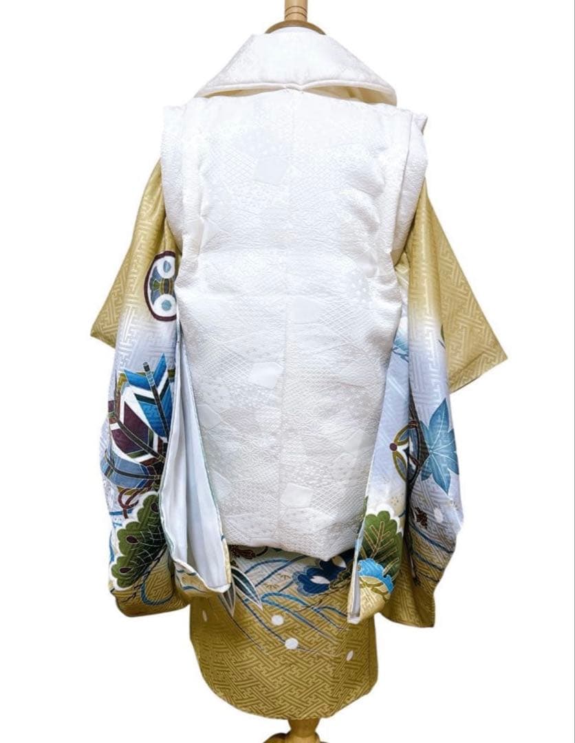 上品からし色♡七五三　3歳　男の子　フルセット　一式　正絹