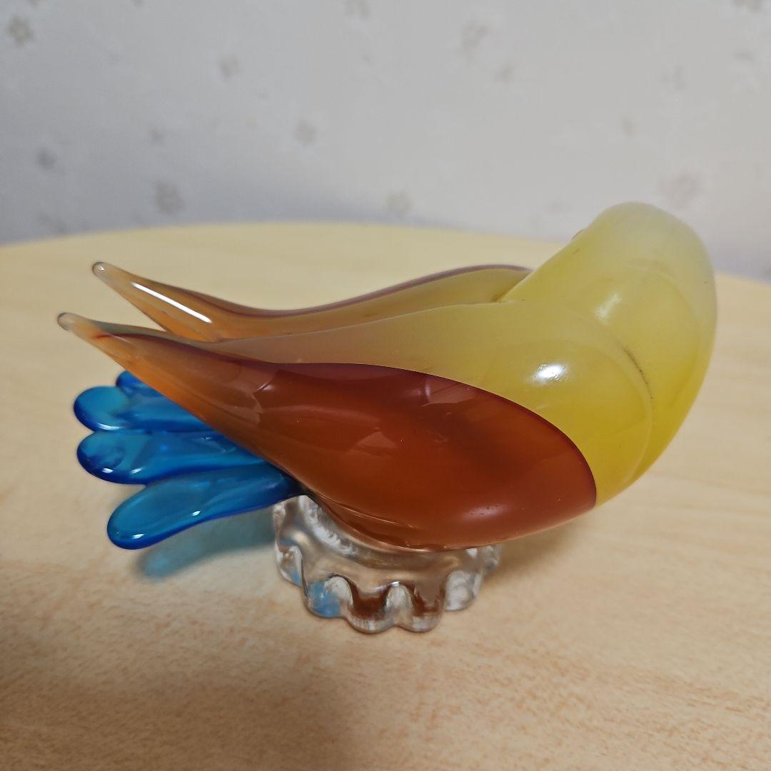 Zanetti Murano ガラス製鳥の置物