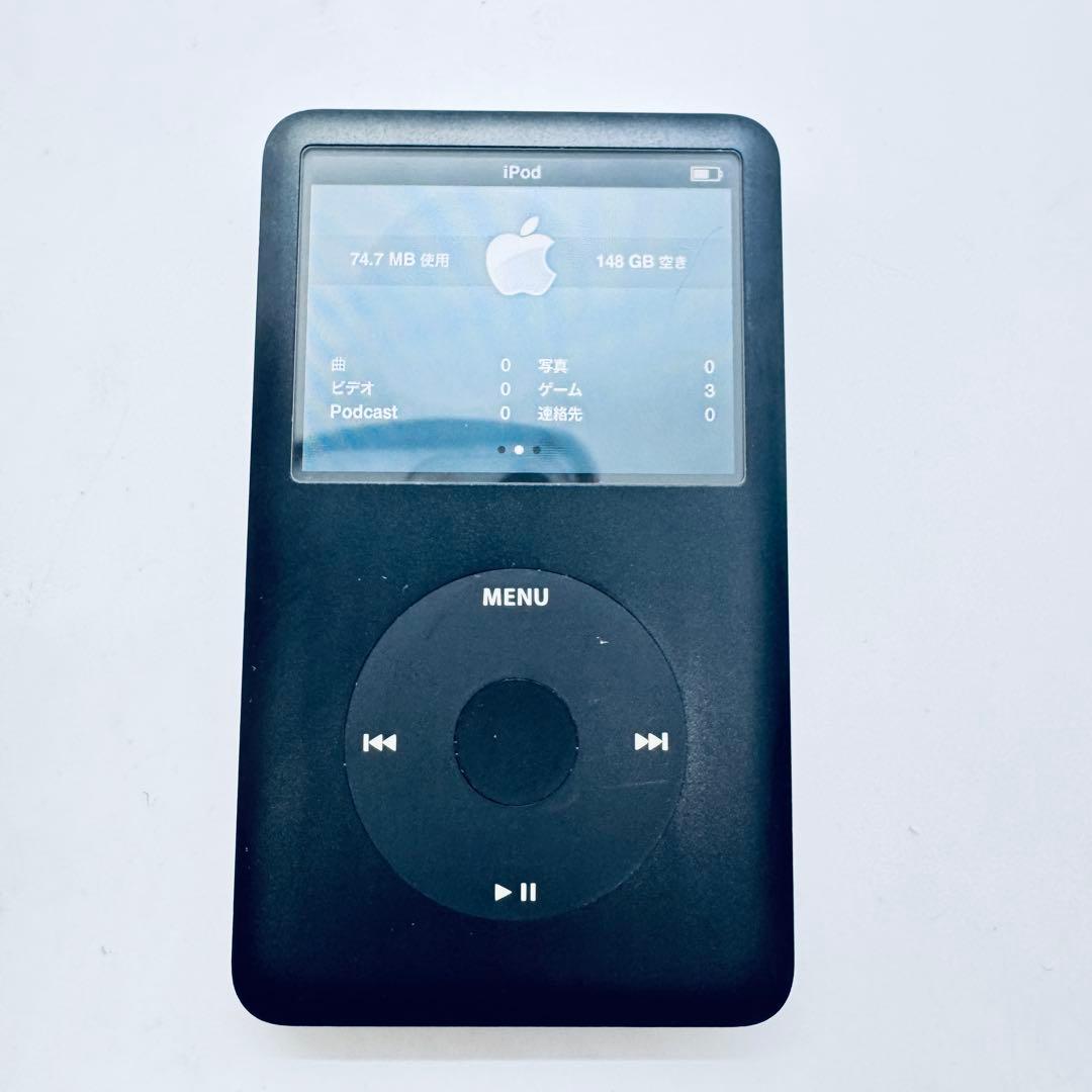 【動作品】 iPod Classic ブラック 160GB MB150J/A
