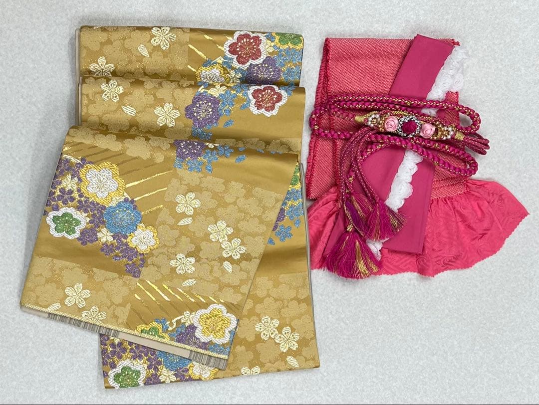 振り袖　フルセット　別誂長襦袢　金彩加工　長尺袋帯　成人式　結婚式　695