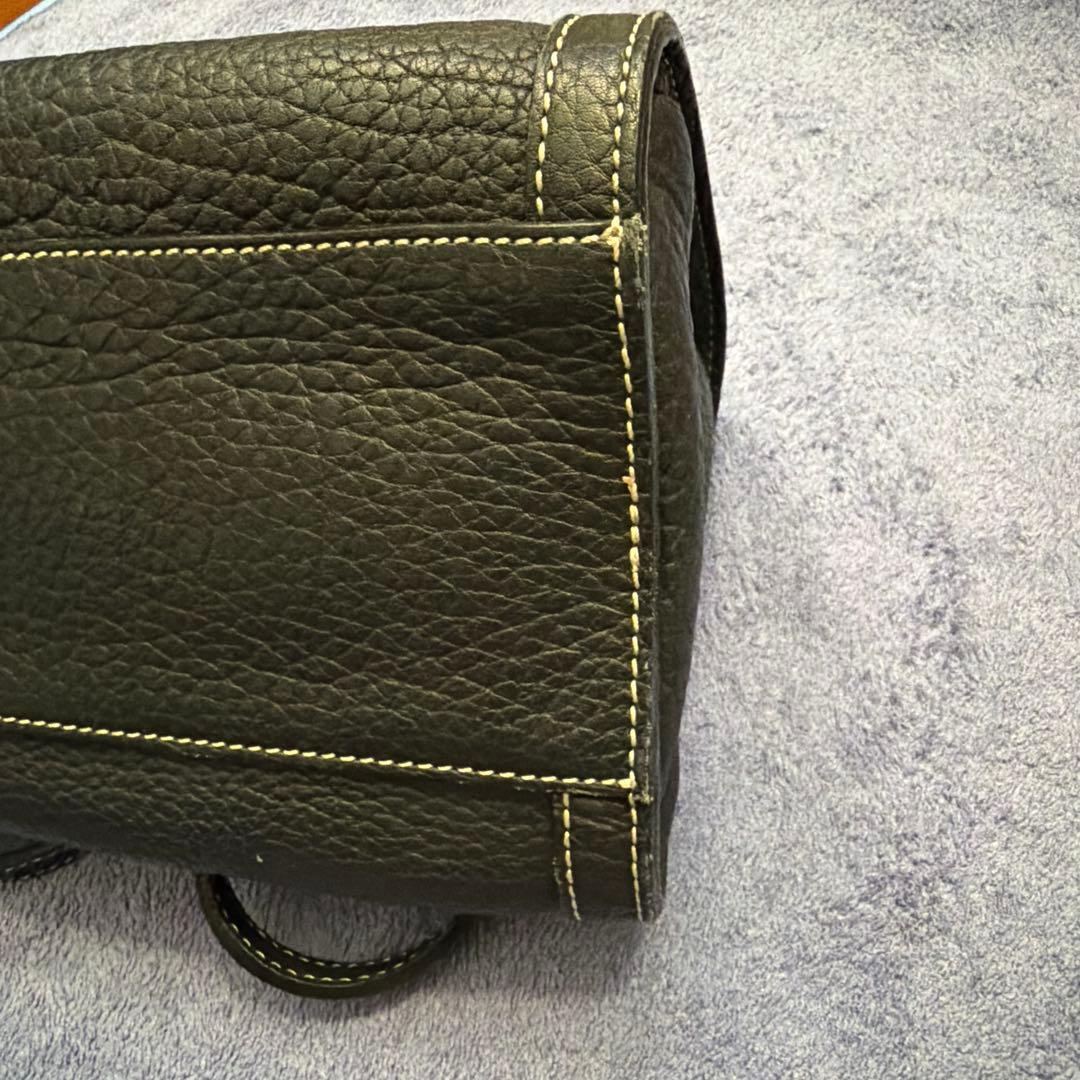 DOONEY&BOURKE 黒いレザーハンドバッグ