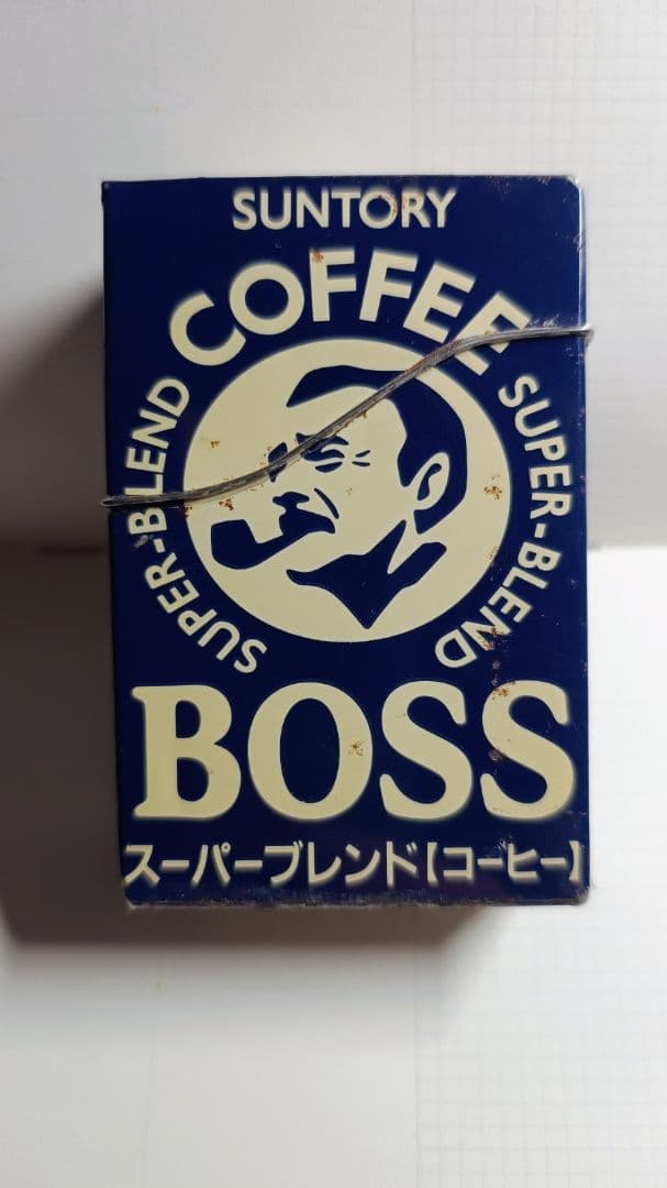 SUNTORY BOSS 振り子時計 壁掛空缶シガレットケース レトロ2セット