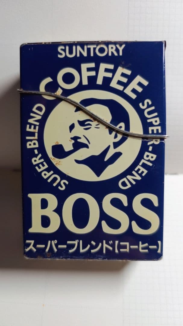 SUNTORY BOSS 振り子時計 壁掛空缶シガレットケース レトロ2セット