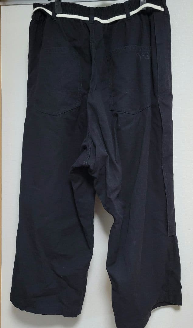 Y-3 M CANVAS WORKWEAR CROPPED PANTS ブラック