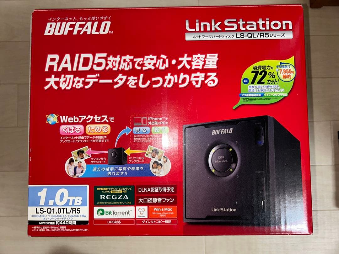 BUFFALO Link Station LS-QL/R5 8TB相当 NAS