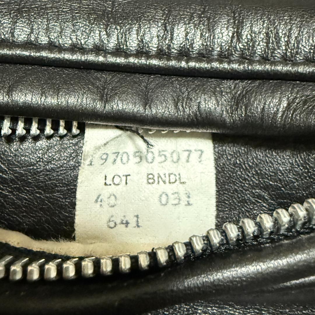 米国製40⭐️Schott ショット 641 シングルライダース カウレザー 黒