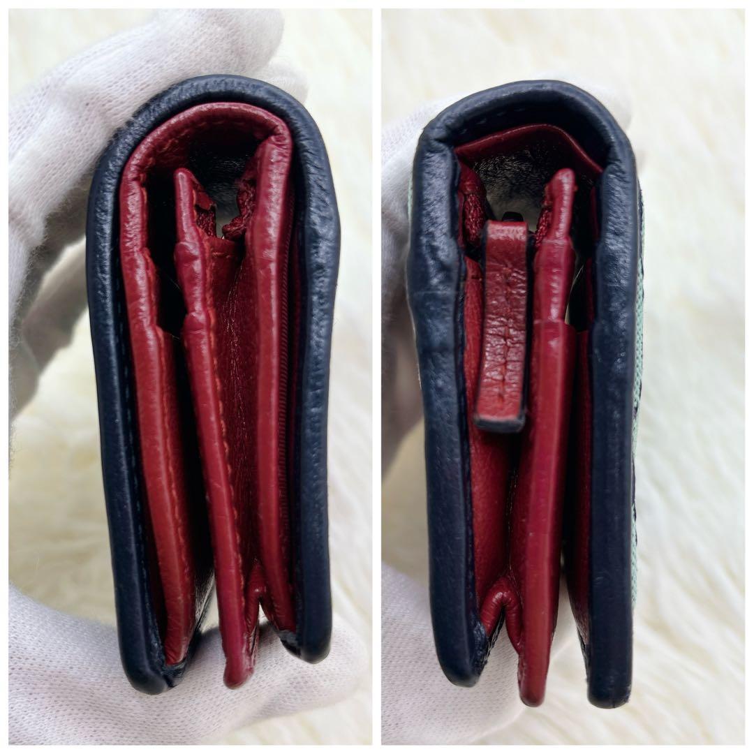 GUCCI 二つ折り財布 GG マーモント キルティング マルチカラー