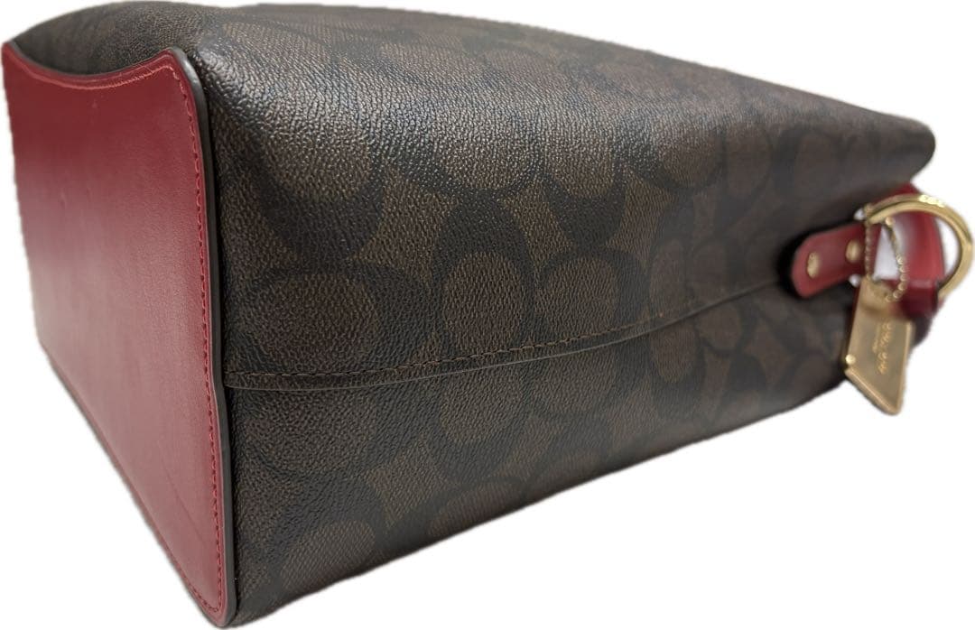 COACH H2192-91512ショルダーバッグ ブラウン/レッド