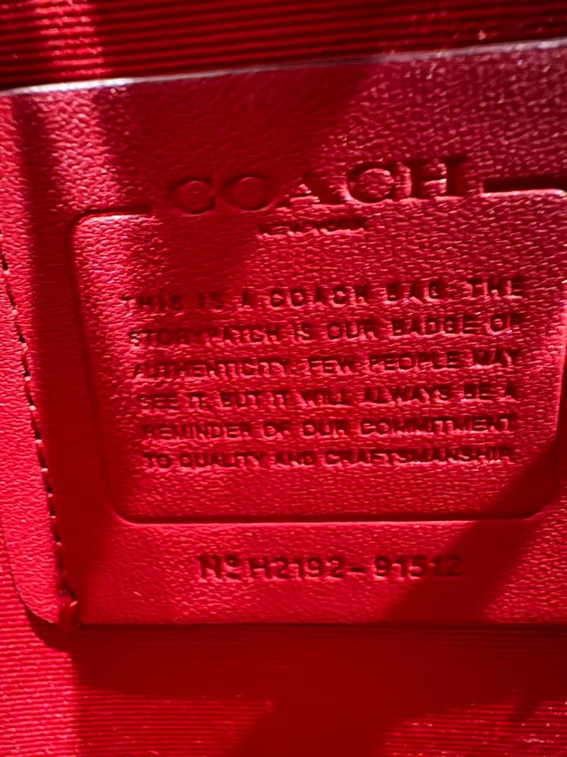 COACH H2192-91512ショルダーバッグ ブラウン/レッド