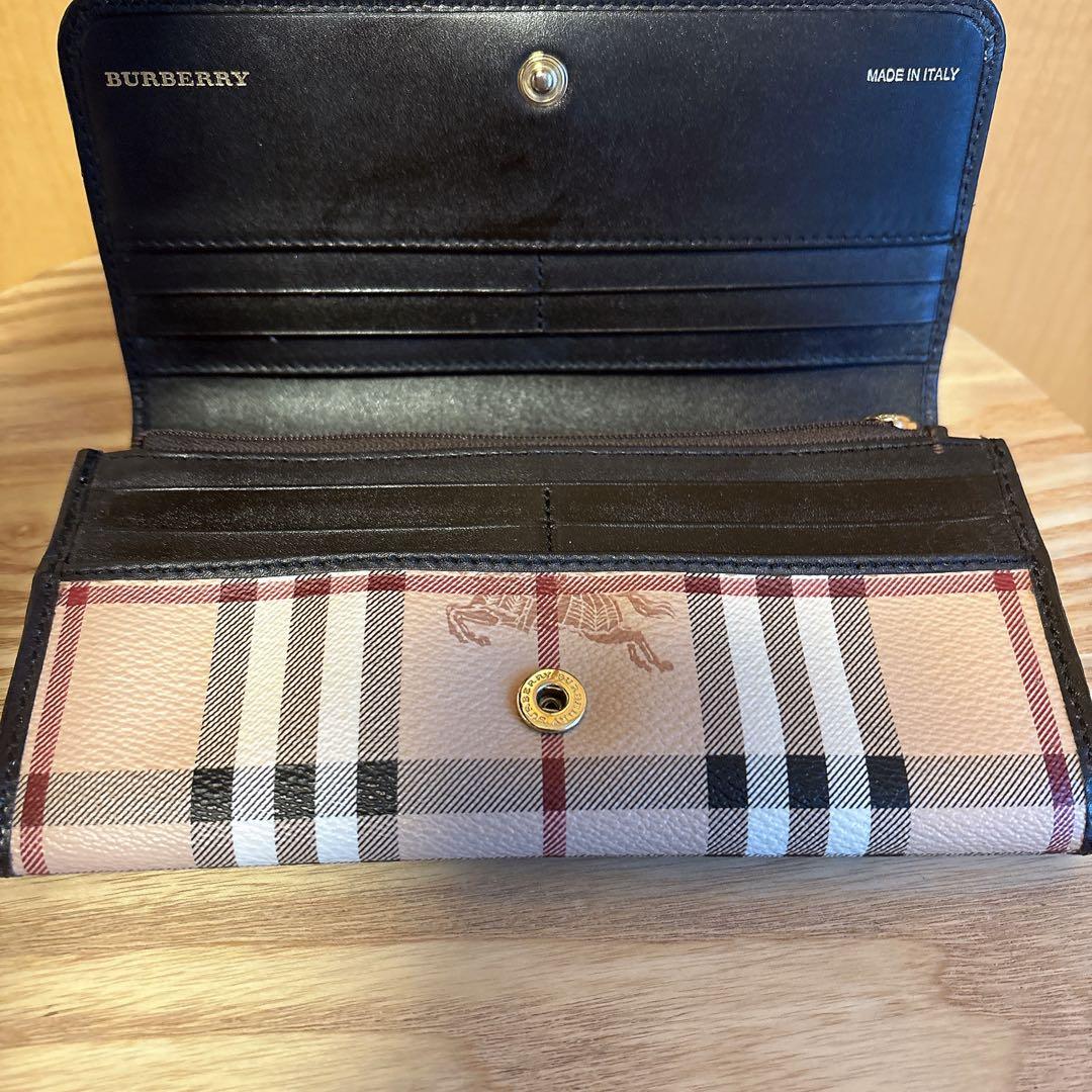 Burberry シャドーホース　長財布　ノバチェック