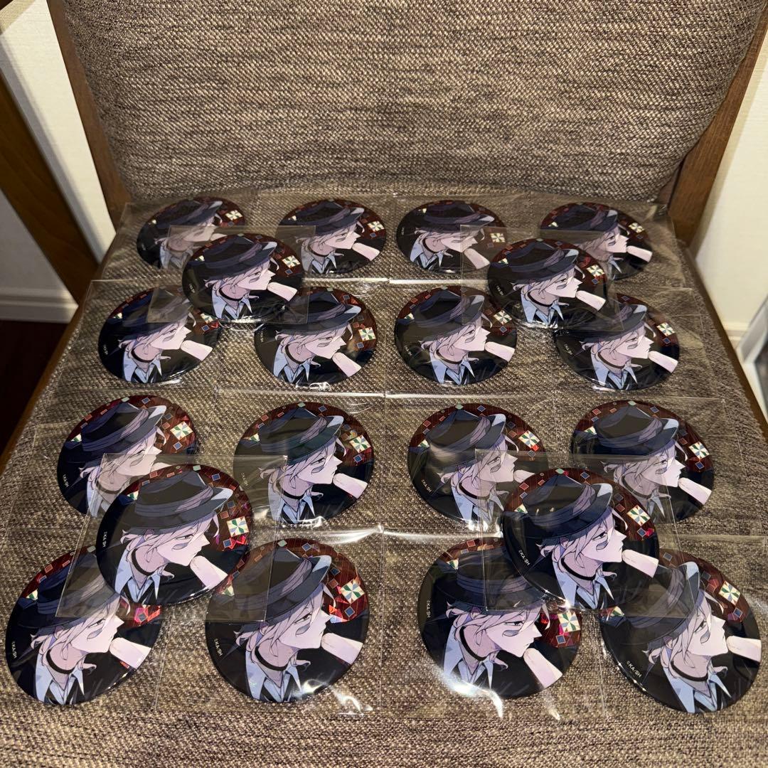 文豪ストレイドッグス　ホログラム缶バッジ C104 中原中也　40点