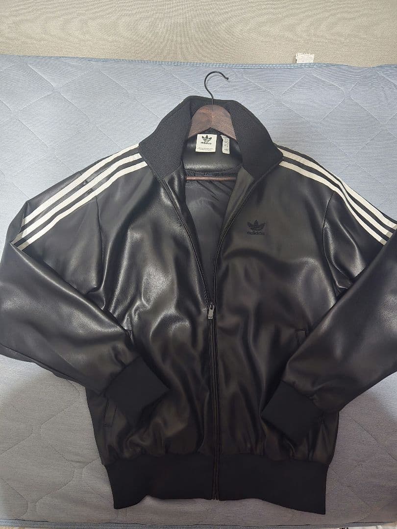 adidas アディダス フェイクレザージャケット Mサイズ 希少