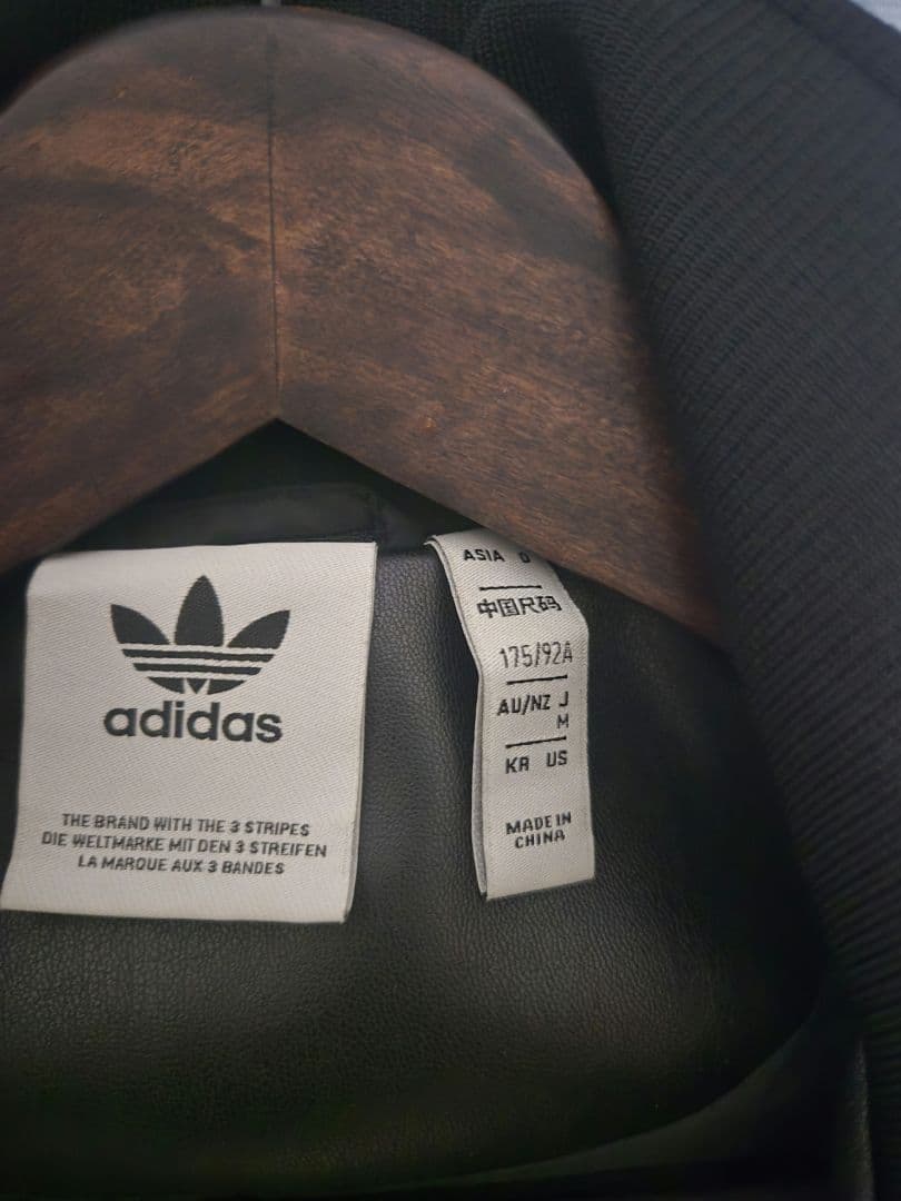adidas アディダス フェイクレザージャケット Mサイズ 希少