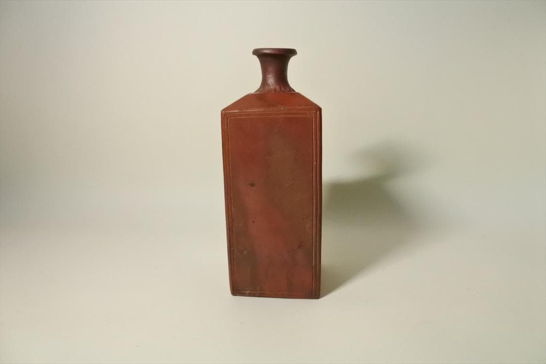 明治時代　備前　角徳利　酒器　骨董品　アンティーク　e