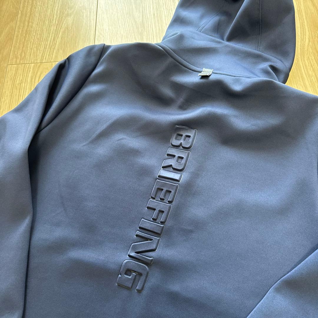 BRIEFING ネイビーパーカー　フード付き　レディース