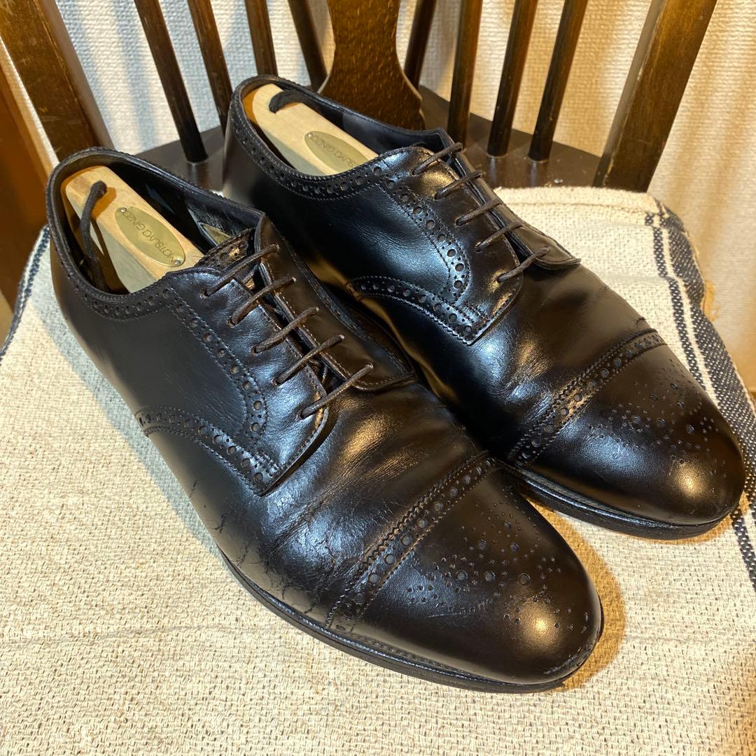 Edward Green エドワードグリーン セミブローグシューズ ブラック