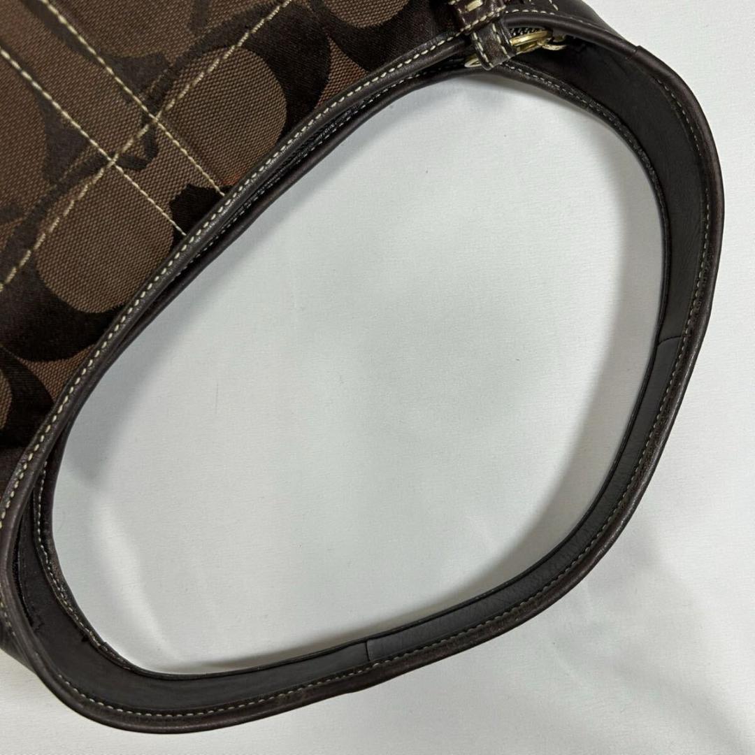 【極美品】コーチ ソーホー シグネチャー ワンハンドバッグ レザー キャンバス