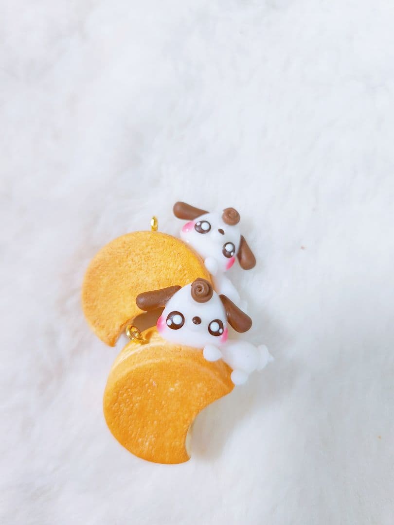 七夕チーズケーキ　バンビ　フェイクスイーツ　樹脂粘土　スイーツデコ　チャーム