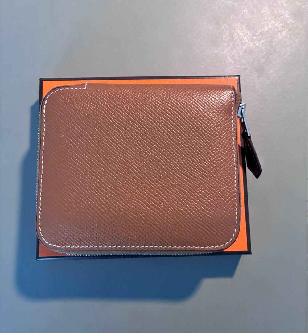 エルメス　シルクインコンパクト　ゴールド/セサミ　gold sesame