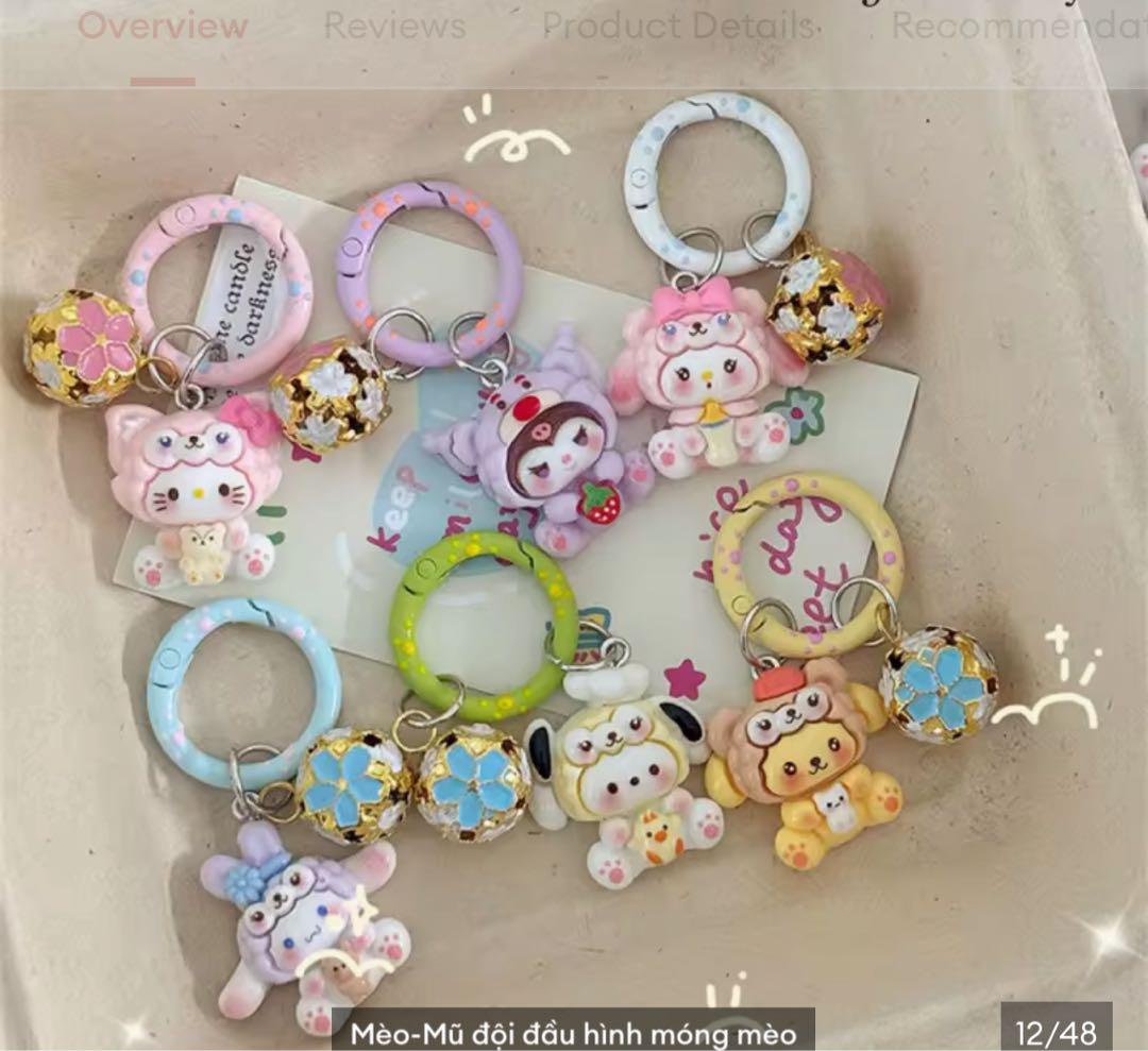 【新品未使用】サンリオ ボンボンドロップシール 8種類 ★おまけ付★