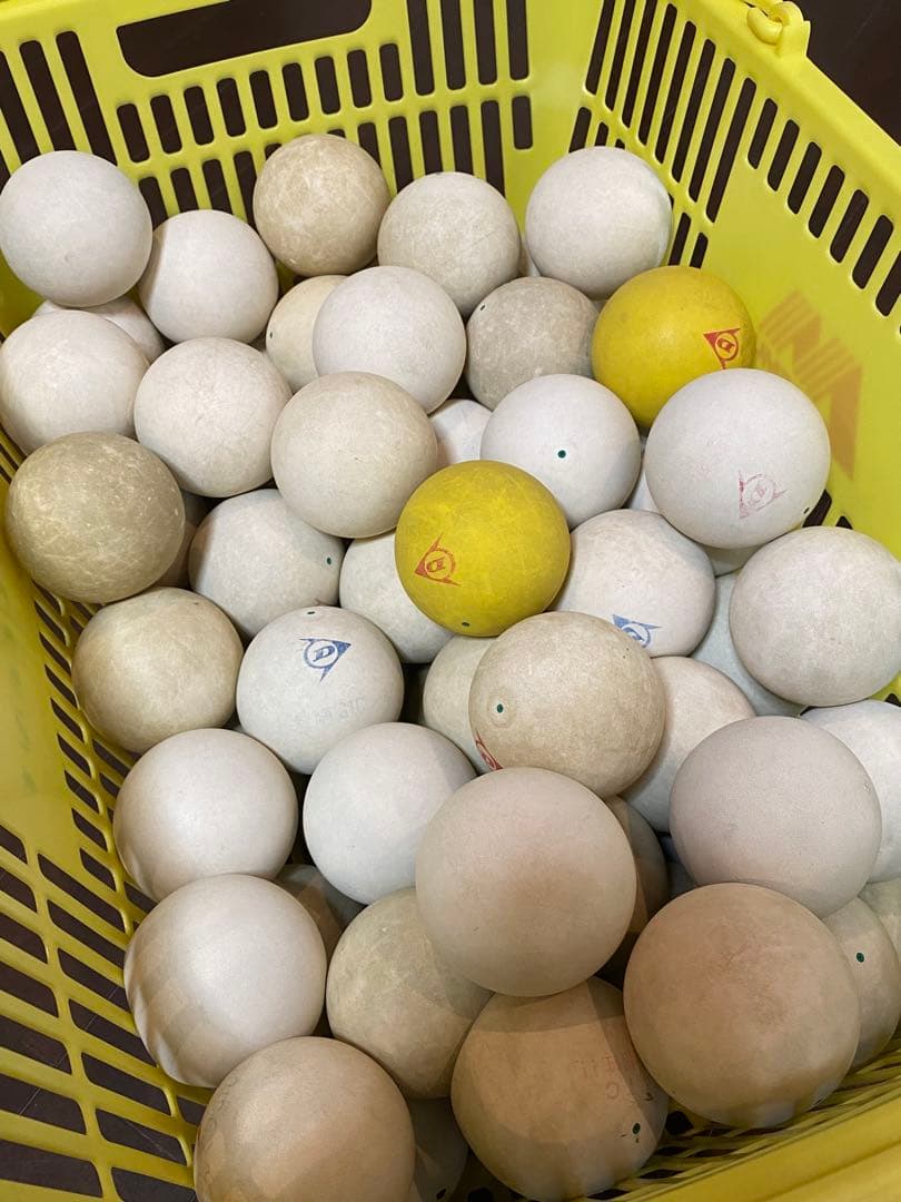 【中古】ソフトテニスボール 70球(カゴ無し)