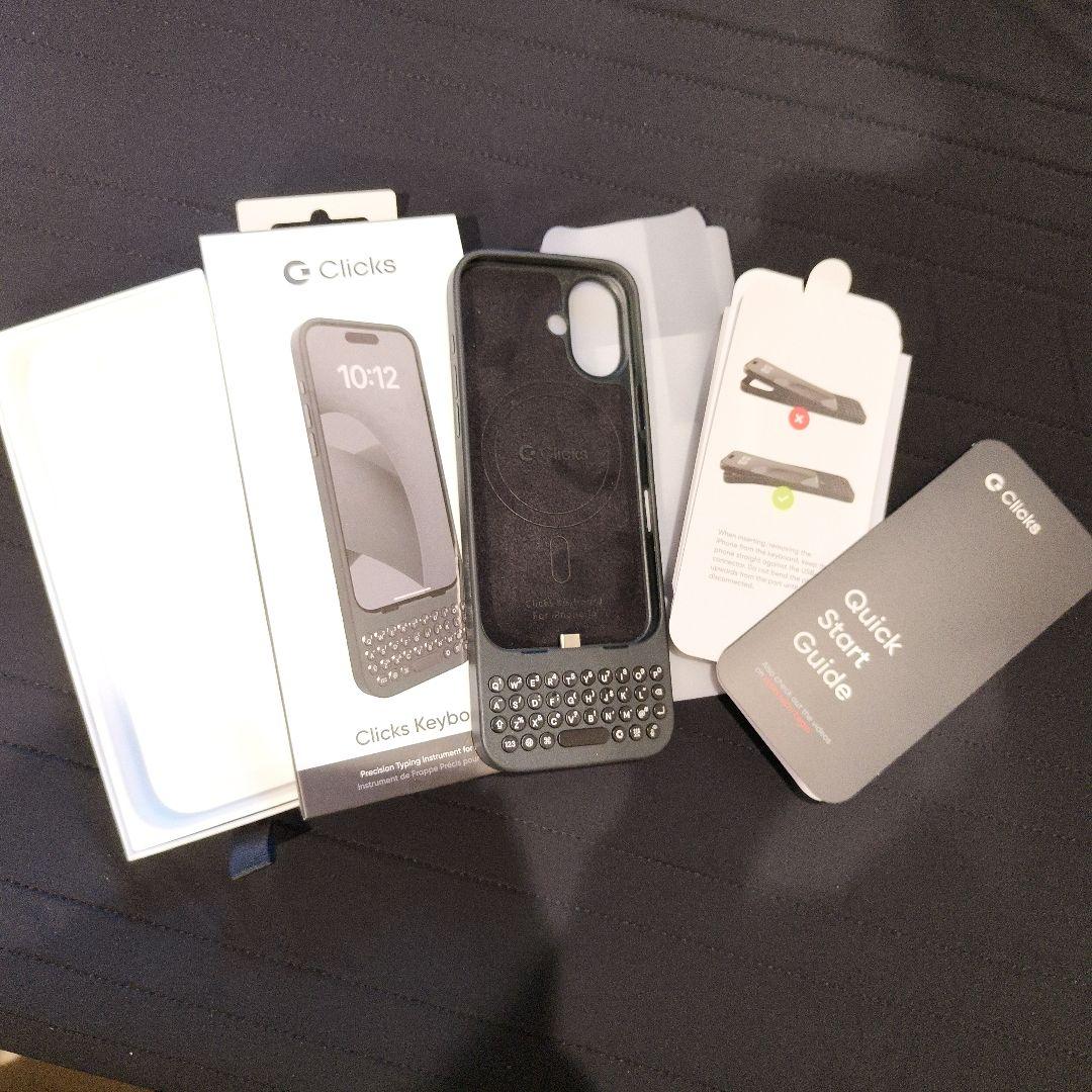 clicks keyboard　iPhone 16 用ケース　クリックス
