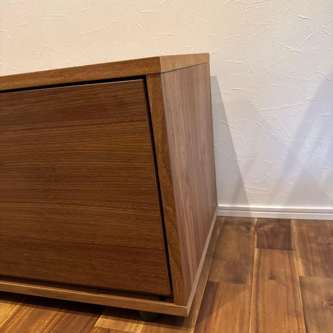 無印良品　スタッキングキャビネット　ウォールナット材