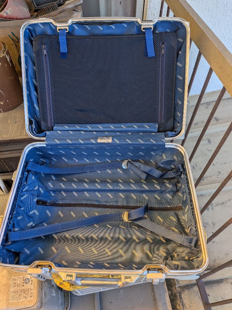 RIMOWA TOPAS スーツケース 廃盤 2輪　青ロゴ　リモワ