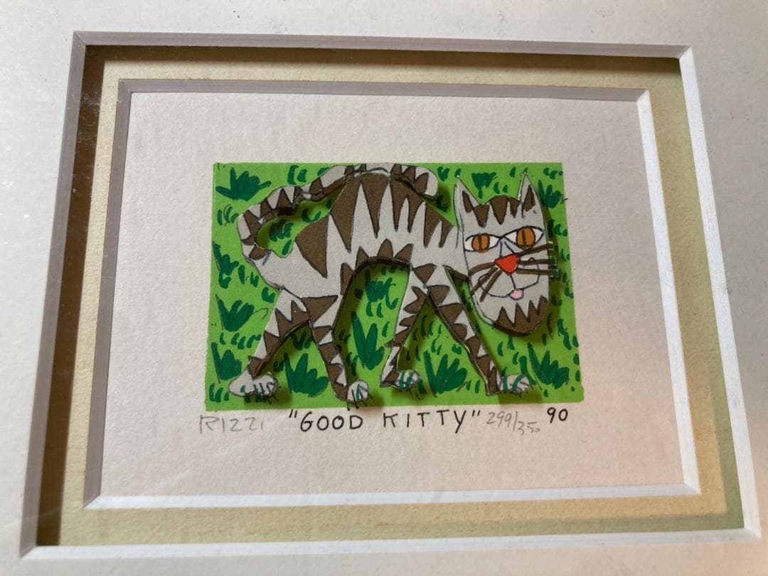 James Rizziの3Dシルクスクリーン版画「GOOD KITTY」
