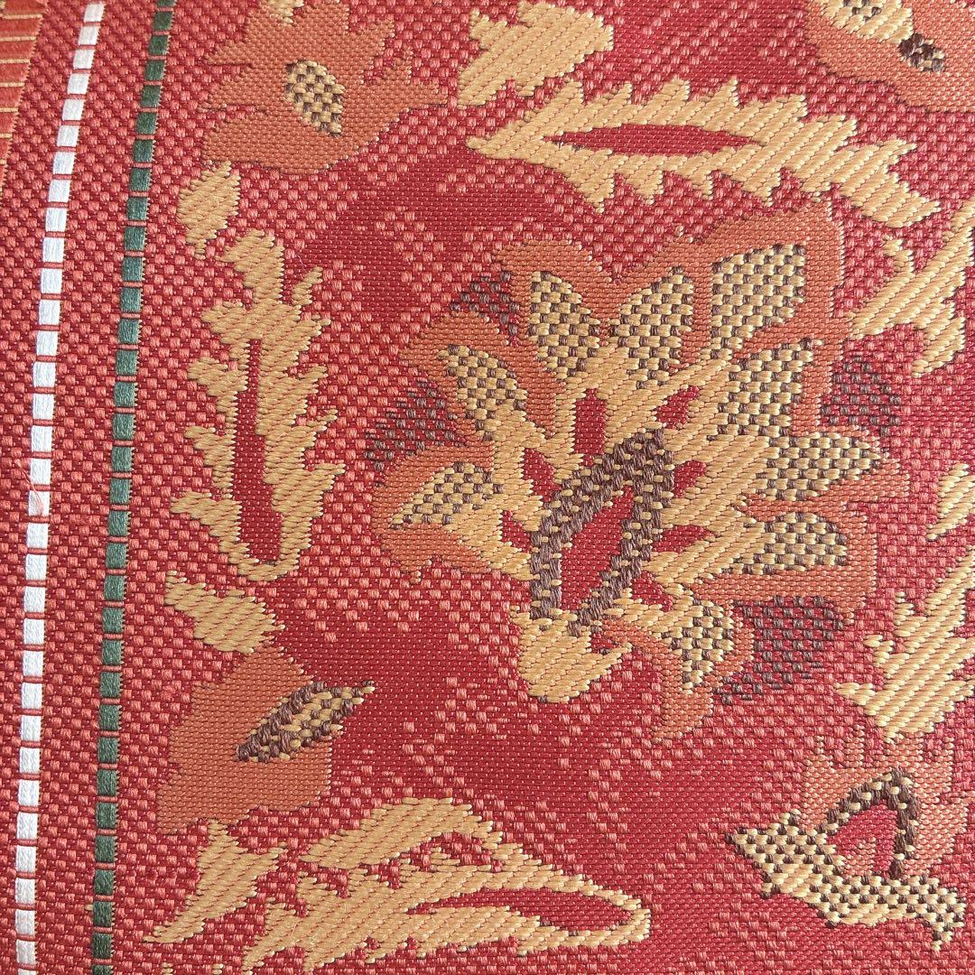 小紋　フルセット　着物　正絹　しつけ糸付き　ストライプ　温もり縞　民芸調　N2